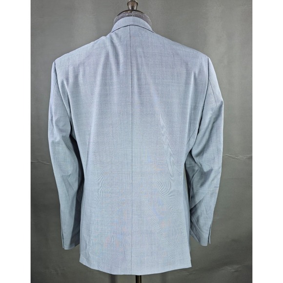 bar III 2 Piece Suit Mens 40S Pants 32x30 Light Grey Wool Blend Business Casual - Picture 4 of 16